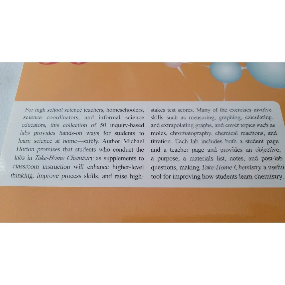 Take-Home Chemistry: 50 Low-Cost Activities‎ to Extend Classroom Learning Book
